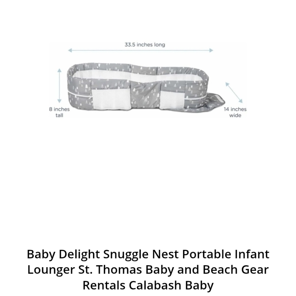 Baby Delight Snuggle Nest Portable Infant Lounger - Gray